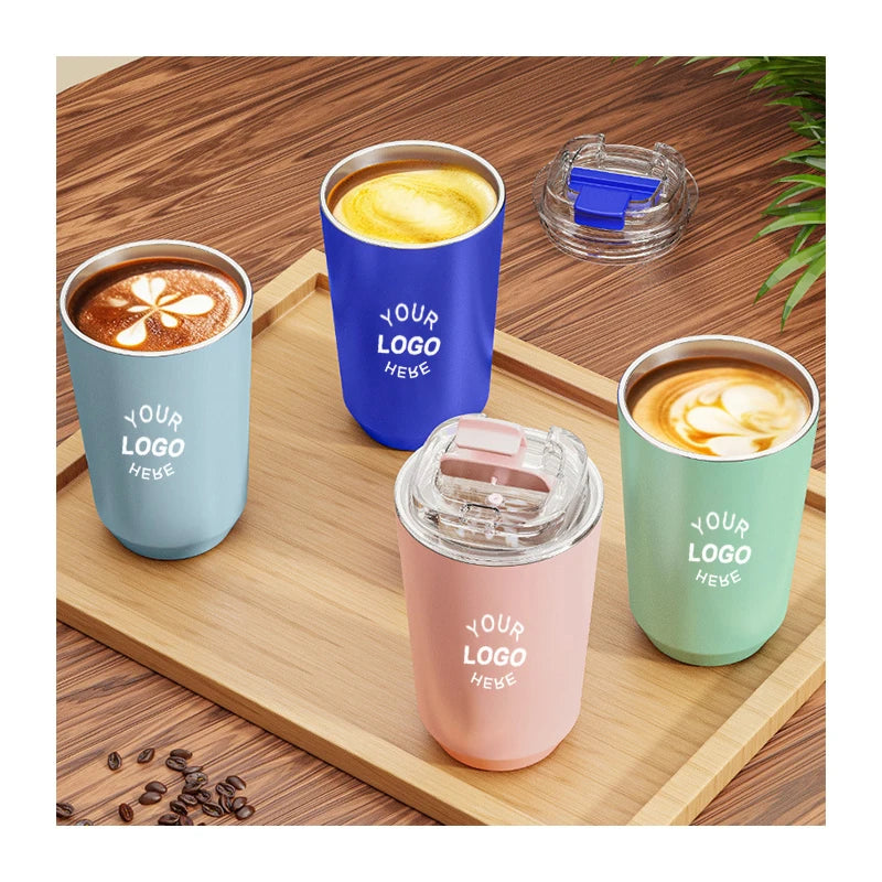 Custom Logo/color Insulated Water Bottles Sports Insulated Stainless Steel Water Bottles Travel Coffee Mug Sublimation with Lid