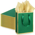 Flowers Environmental protection Large Shopping Eco-friendly Foldable Reusable Kraft Green Pouch Paper Bags