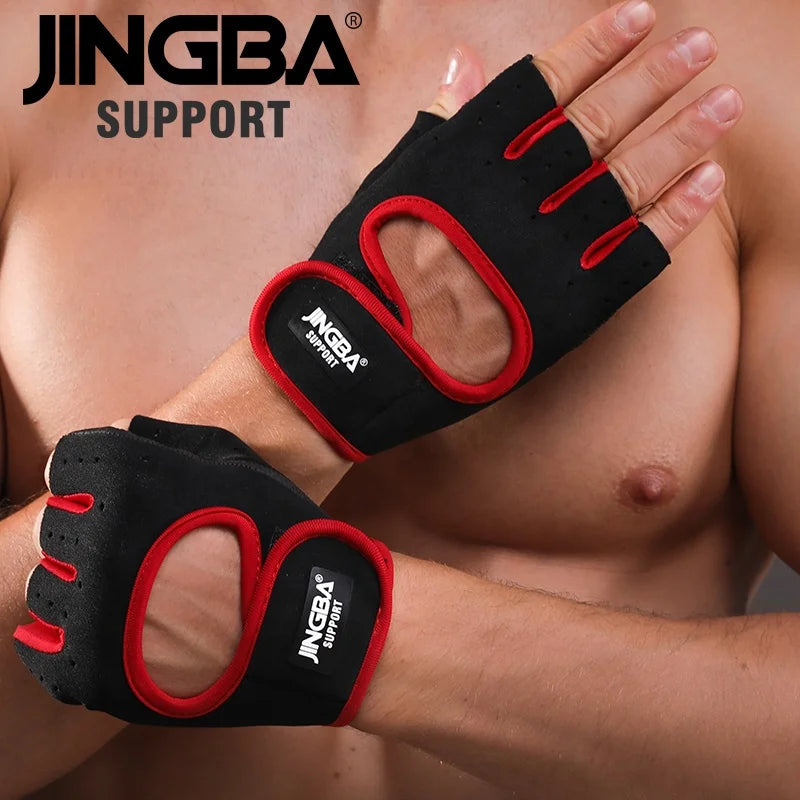 JINGBA Factory Customization Cheap Price OEM Men Women Outdoor Cycling Non-slip Breathable Sports Gloves for Gym Workout