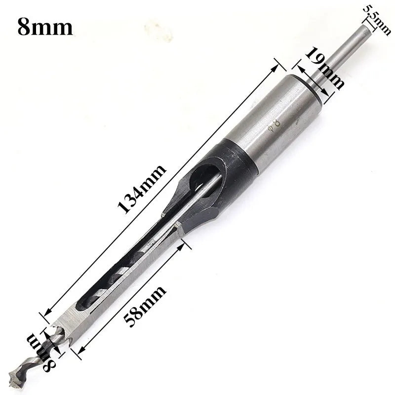 Professional Metal Material Wood Square Drill Bits Hollow Hole Mortise Chisel Drill Bit