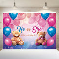 Gender Reveal Theme 100X150cm Fabric Background Backdrop Party Decoration Holiday Supplies