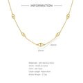 QLEESI INS Personality Mini Geometric S925 Sterling Silver Necklace Stacked Clavicle Chain 18k Gold Plated