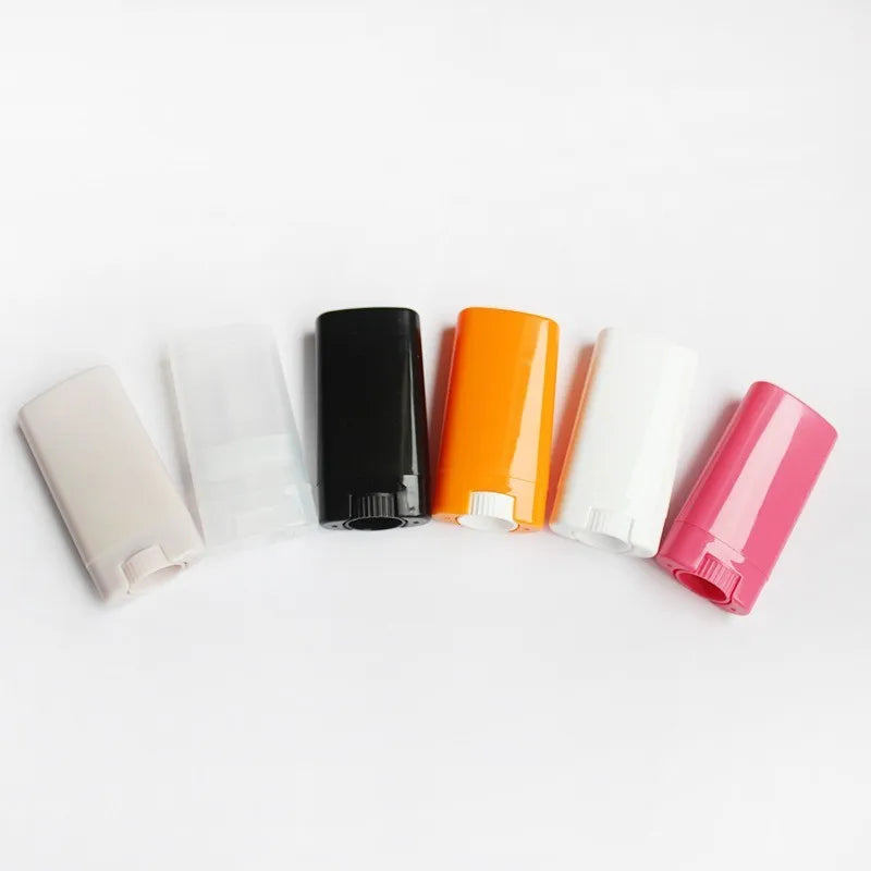 Private Label Empty DIY Plastic PP Flat Oval Lip Balm Tubes 5/15g Low Price Cosmetic Packaging Containers for Lip Gloss