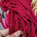 Factory Wholesale Draw Cord 3 Strands Shinny Polyester Decorative Twisted Cord