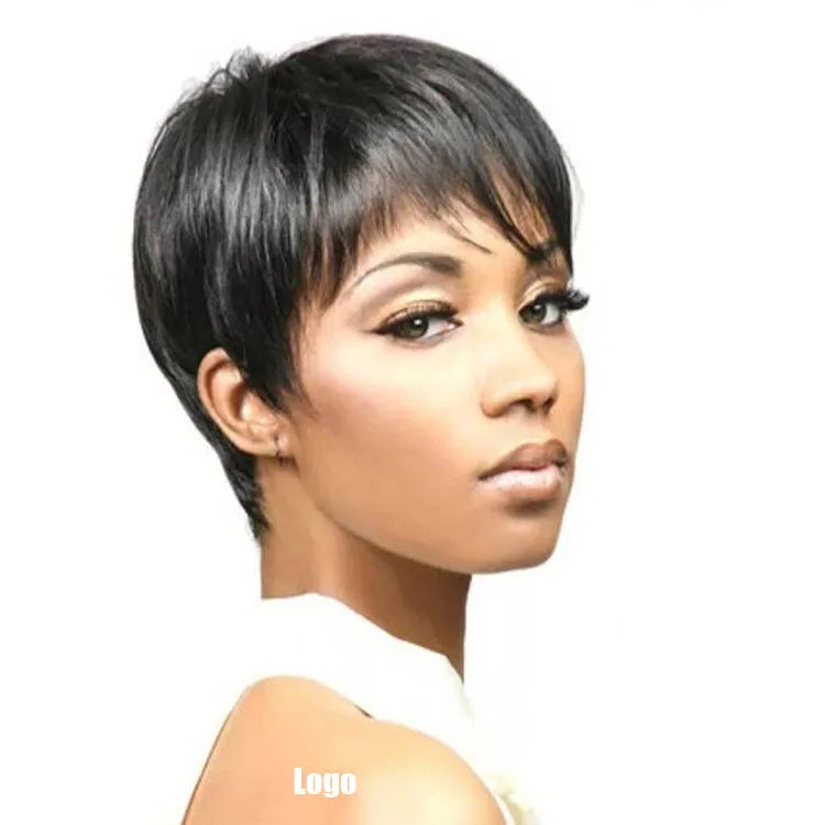 2025 New Style Women's Bob Short Straight Hair Fashionable Short Hair Wig in Europe and America in Stock Wholesale