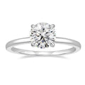 OAHLAN Wholesale Jewelry 925 Sterling Silver Wedding Rings 1.5ct Round Cut Moissanite Solitaire Engagement Ring for Women