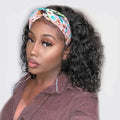 Full Cuticle Curly Straight Deep Wave Chinese Headband Wigs Human Hair GlueLess Transparent Lace Front 10A Non-Remy Peruvian