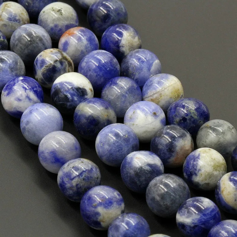 Wholesale Loose Stone Beads Blue Dot Stone for DIY Jewelry Making MS150