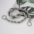 Nolvo World Silver Chain 61cm Ladies Pouch Bag Twist Chains Straps Women Purse Bag Accessories Hardware Handbag Chain Strap