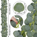 Artificial Eucalyptus Garland Greenery Eucalyptus Vines Silk Hanging Leaves Greenery Garland for Wedding Party Wall Decor