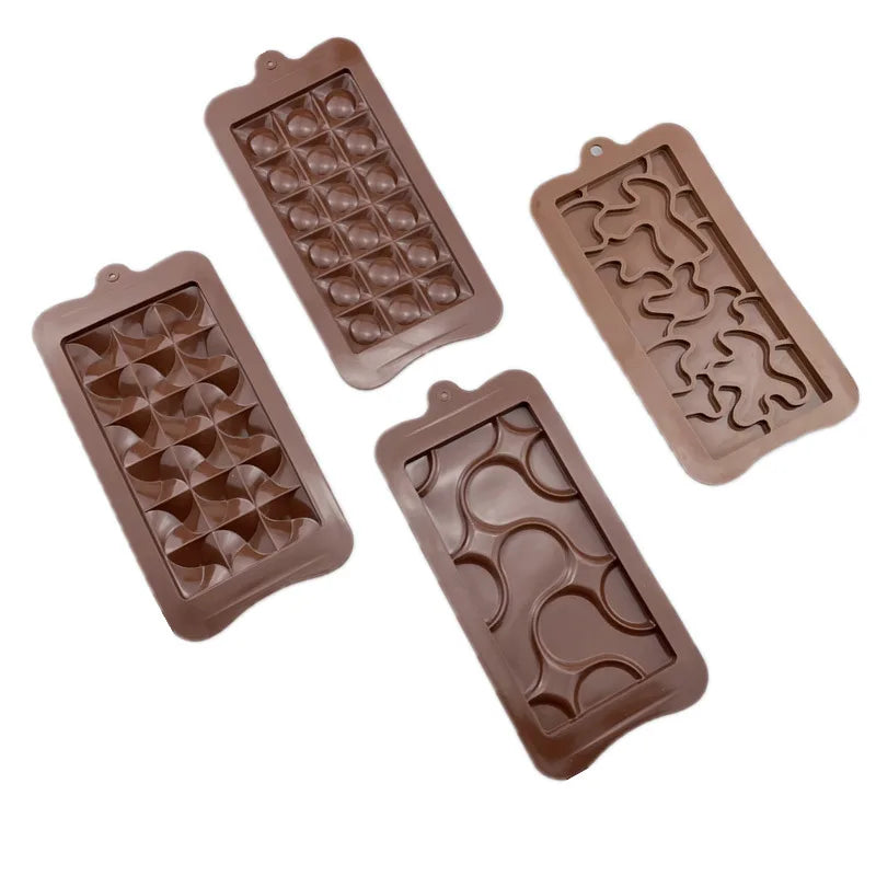 Food Grade Eco-Friendly Odorless Silicone Break-Apart Chocolate and Protein Energy Bar Molds Non-Stick Cake Tools