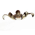 210X60mm  Ornamental Forged Steel Components Elements Wrought Iron Leaves for Gate Fence Parts