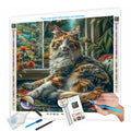 N-2153 DIY Animal Portrait Diamond Painting Kits 5D Full Drill Cross Stitch Wall Canvas Art for Home Decor