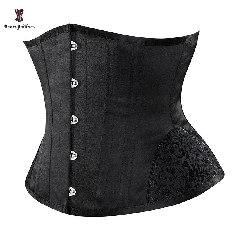 Plus Size XXXXXXL Women Long Torso Curvy Waist Heavy Duty Double Steel Boned Corselet Underbust Waist Trainer Corsets XXS