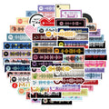 68PCS Creative Fashional Aesthetic Art Music Sticker for Music Lovers Gift