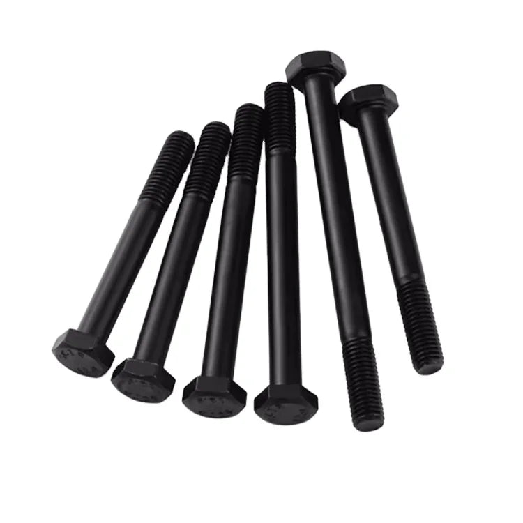 M16 M18 M20 M22 M24 Grade 12.9 High Strength Black Alloy Steel Half Thread External Hexagon Head Screw Bolt