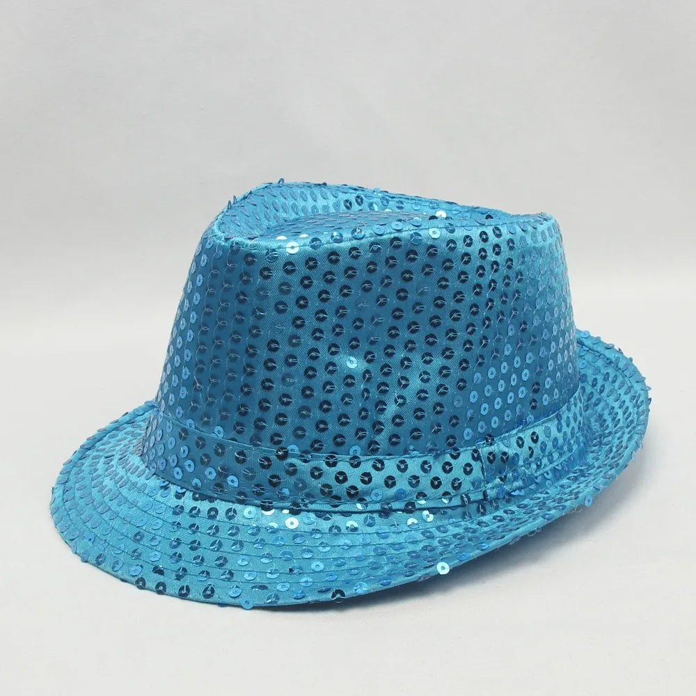 Polyester Romance Style Fedoras Hat for Adult Women Derby Cap Party Costumes Accessories Dance Wedding Favors Bridal Party Gifts