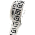 S297 2.5cm Width Hotfix Rhinestone Banding Trim for Garment Accessories Crystal Rhinestone Applique for Shoes Hats Decoration
