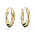 Factory Wholesale Hoop Earring Women Jewelry Gold Plated Stainless Steel Earrings MegaBDM