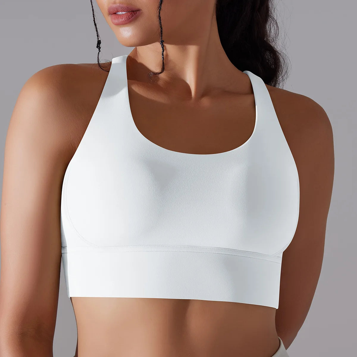 New Style Crossed Beauty Back Quakeproof Athletic Undergarment Fitness Yoga Bra Top