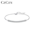 CZCITY Sterling Silver Diamond Wholesale Wedding Jewelry Gra 925 Chain Charm Woman Moissanite Tennis Bracelet