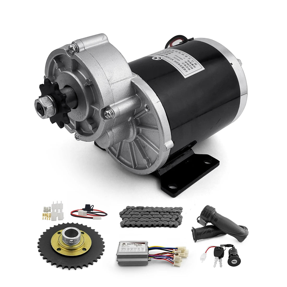 Big Power Diy 48V 600W MY1020Z Brush Gear Electric Bicycle Motor Kit Fashion Electric Family Cargo Bikes