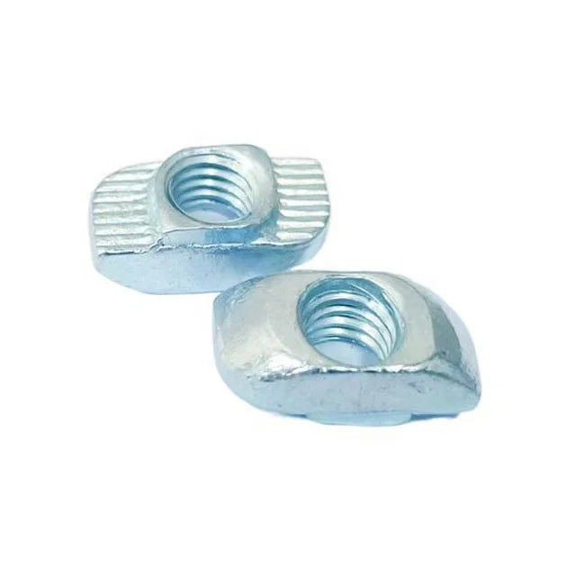 Galvanized M3 M4 M5 M6 Slot 8mm T-Hammer Nut T-style Nut with Nickel Plating for 3030 Aluminium Profile for Mining