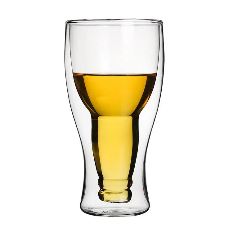 RTS Fathers Day Top Selling Sellers Bottoms up Double Wall Drinking Beer Can Glass Mug Cup Accessories