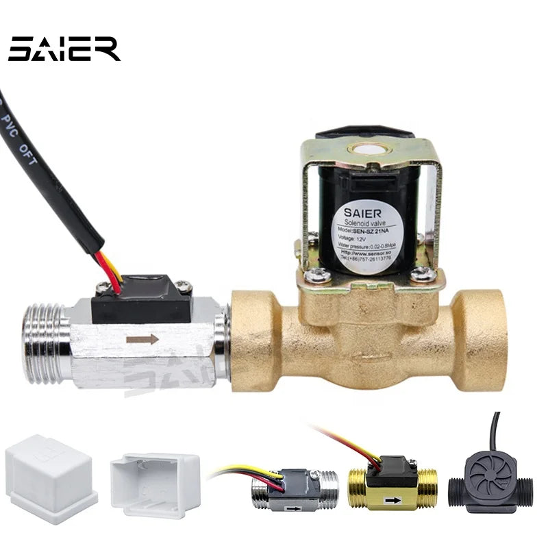 Water Outlet Solenoid Valve Normally Open Water Solenoid Valve Switch Reed Sensor  Plastic Switch Solenoid Valve