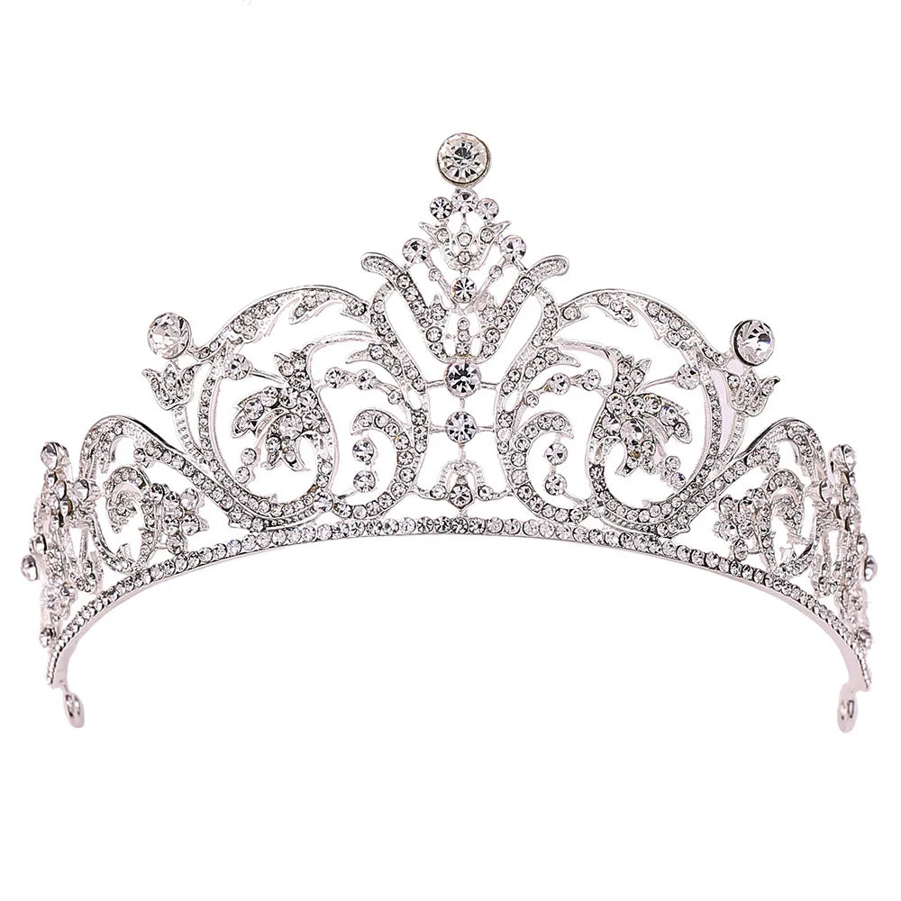 Elegant Wedding Crown for Bridal Headpiece Clear Crystal Bride Tiara Wedding Hair Accessories