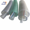Flexible Clear PVC Steel Wire Hose Transparent Pvc Spiral Hose 1inch 2 3 4 6 8 10 12inch Steel Wire Reinforced Pvc Spring Pipe