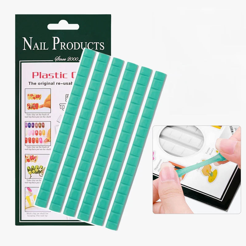 Manicure Adhesive Clay Acrylic False Nail Display Fixed Clay Reusable Nail Tool Soft Clay