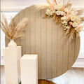 Wholesale Tan Velvet Round Wedding Panel Circle Backdrop