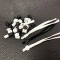 Adjustable Anti-Slip Plastic Earloop Buckles Toggle Cord Stopper Lock Nickel-Free YUMING Brand Premium Cord Management Device