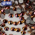 VDD 166 Magic Coffee SS4-SS30 Glass Rhinestone Crystal Flatback Strass Diamond Glitter Stones for DIY Nail Art Crafts Decoration