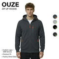 Men's Sports Casual Full Zipper Long-sleeved Hooded Sweater With Pockets Jogging Track Filed Gym Training Hoodie With Zipper