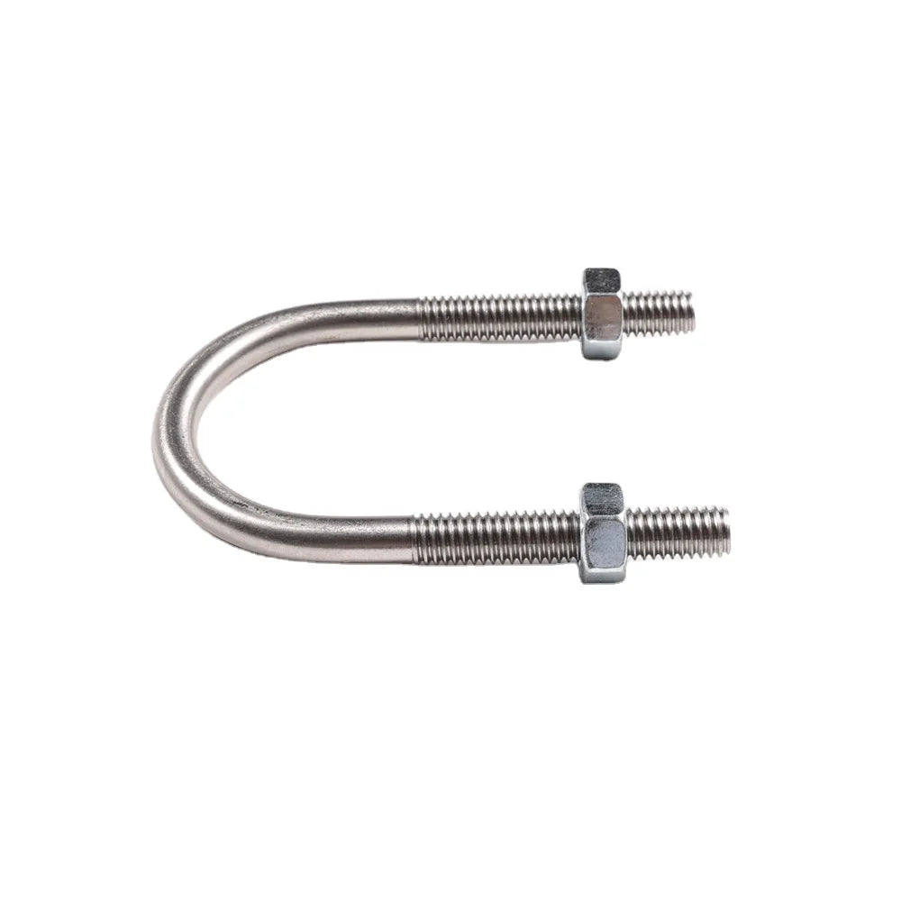 Customiztion 3/8-16x2.5x4.25 Grade 2 Blue Zinc Undersize Body Low Carbon Steel U Bolt