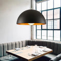 Industrial Double-Layer Semicircle Pendant Lamp Lampshade Modern Chandeliers E27 Decoration Indoor Dining Room Restaurant Bar