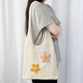 2024 Chic Trendy Lightweight Crochet Tote Bag Hollow Handmade Knitted Beach Bag for Women for Summer Autumn Winter Spring