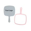 Zonyin Custom Large Size Plastic Handheld Cosmetic Mirror High Quality Big Handheld Mirror for Hair Beauty Salon