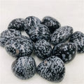 Wholesale Bulk Natural Healing Crystals Snowflake Obsidian Tumbled Stones for Decoration
