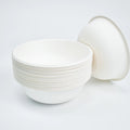 Free Sample Eco-Friendly Salad Large Soup Cheap Reusable Round Salad Bowl and Bagasse 3000ml Rectangular Lunch Box With Lid