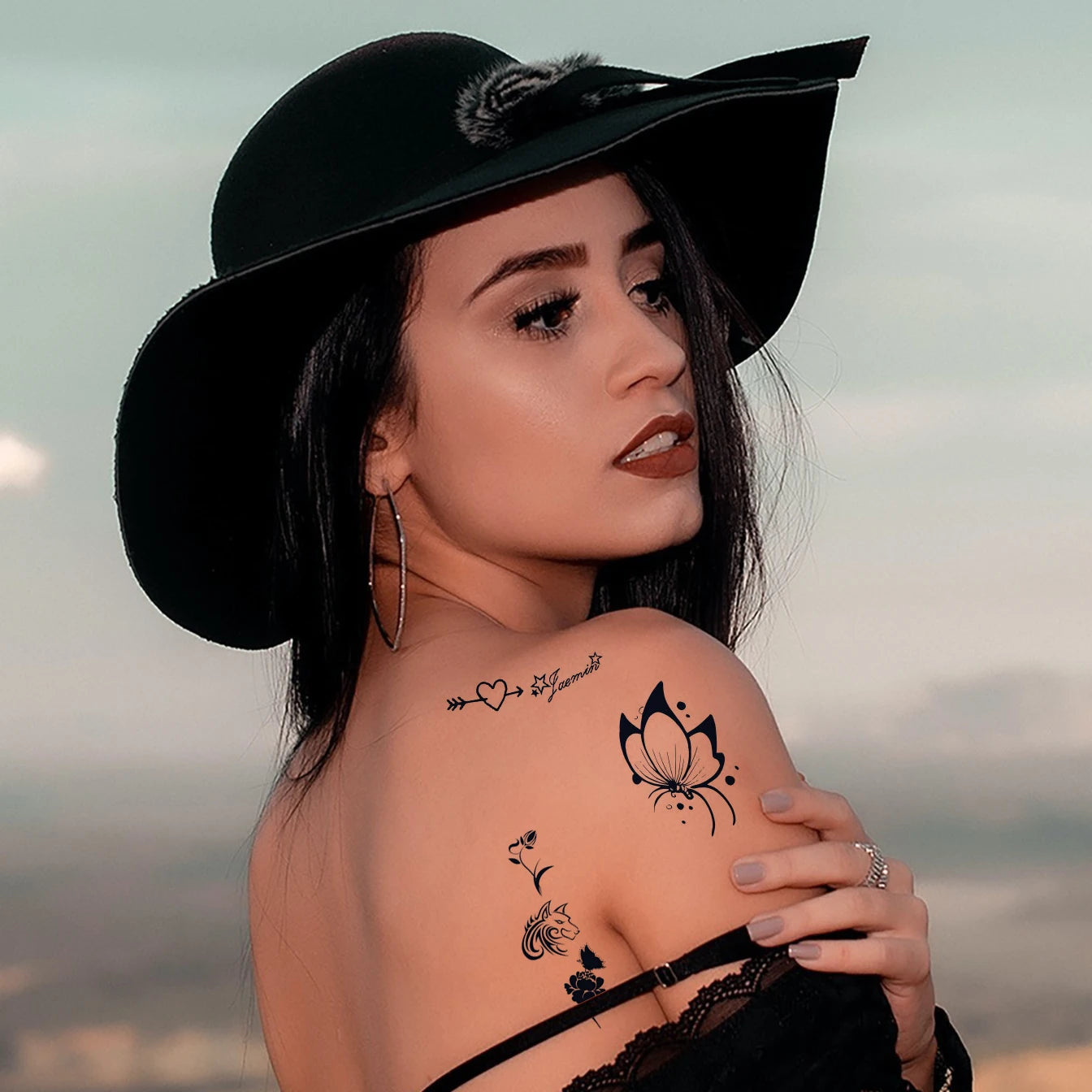 Wholesale Herbal Juice Custom Temporary Waterproof  3d Semi Permanent Body  for Women and Girls Body Arms Tatoo/tattoo Sticker