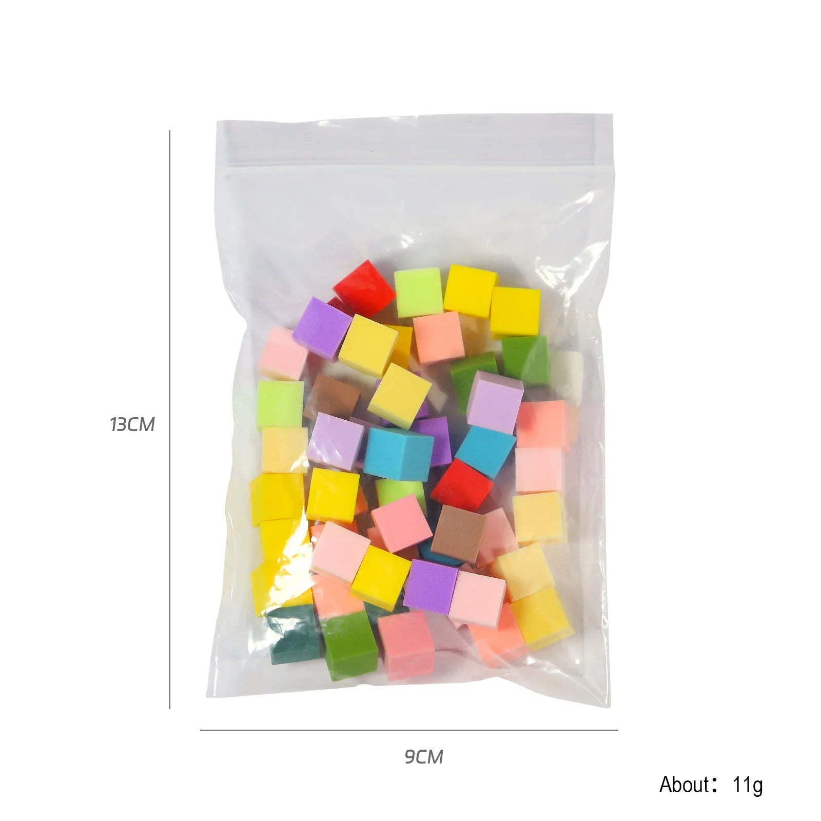 Misscheering Nail Art 1cm Mini Tofu Block Patting Glue Sponge Gradient halo Dye Small square Grasping Pen Tool