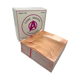 High Quality 1000 Pieces 14 X 14 cm Pure Copper Leaf Gilding Decorating Furniture Art Crafts Painting Genuine Copper Foil