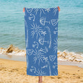 Free Design Custom Absorbent Quick-Dry Microfiber Beach Towel with Logo Print Fast Shipping Summer Large Size Wholesale