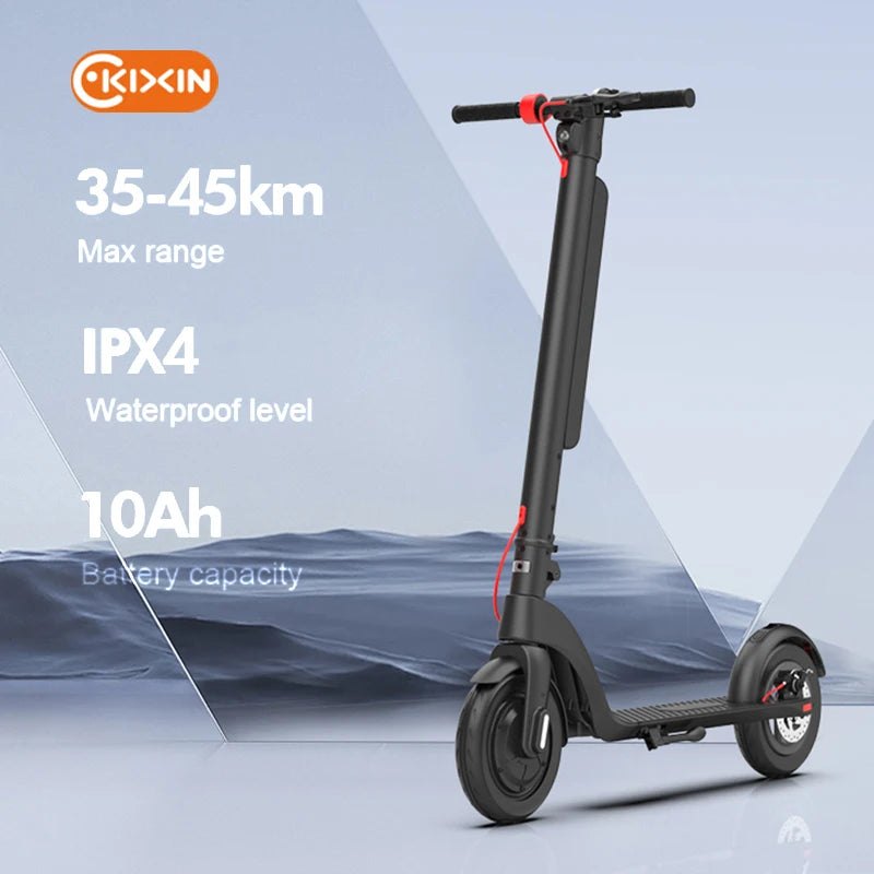 2025 KIXIN Factory Price Portable 10 Ah Battery Max 55Km 30Mph Max Load 100Kg Electric Scooter 350Watts Kids Eec EScooter