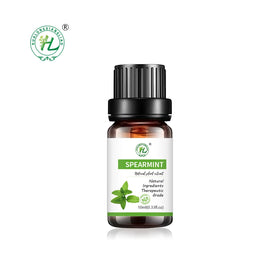 Organic Spearmint (Green Mint) Essential Oil for Hair Face Diffuser - 100% Pure Natural Plant Extract Steam Distilled | 10mL