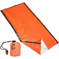 Orange Waterproof PE Mylar Foil Emergency Bivy Survival Thermal Sleeping Bags With Whistle