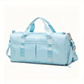 2024 Unisex Gym Yoga Bag Fashionable Oxford Cloth Weekender Zipper Casual Shoulder Bag Including Shoe Compartment for Travel